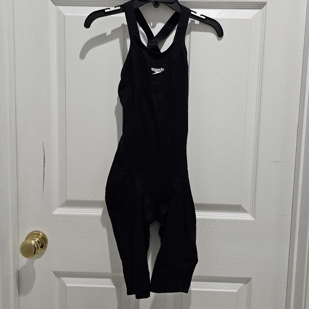 Speedo Women's Size 23 Fastskin LZR Pure Valor Black Tech Suit - Picture 4 of 10